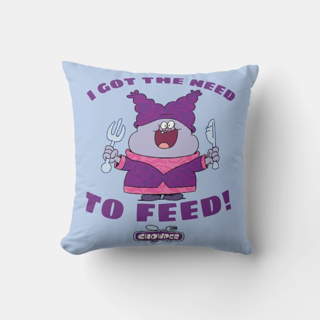 Chowder With Fork and Knife Cushion (Front)