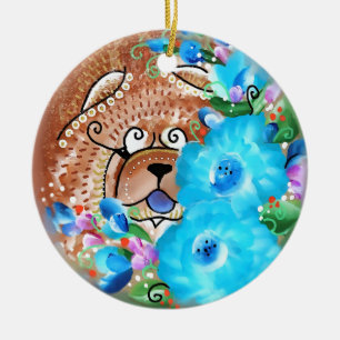 CHOWLIDAY IN KAUAI CERAMIC TREE DECORATION