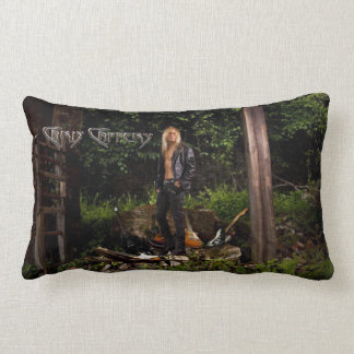 Chris Caffery Standing with Guitars Lumbar Pillow