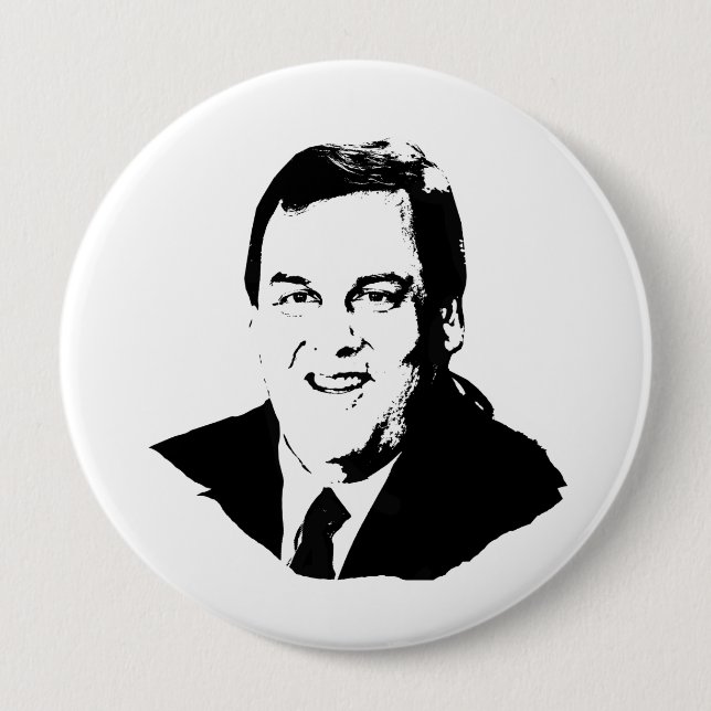 CHRIS CHRISTIE 10 CM ROUND BADGE (Front)