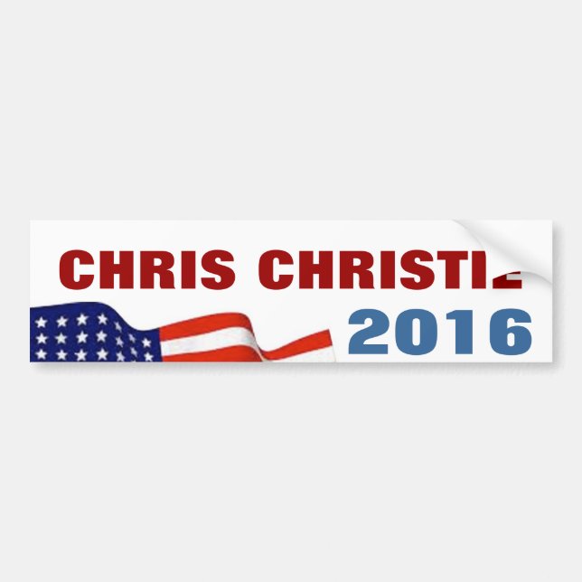 Chris Christie 2016 Bumper Sticker (Front)