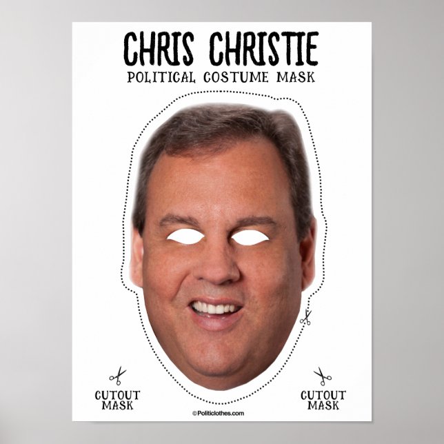 Chris Christie Costume Mask Poster (Front)