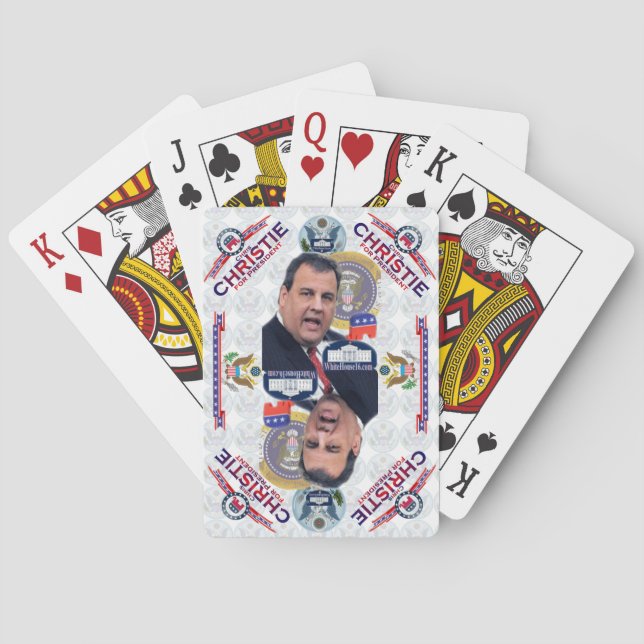 Chris Christie for President Playing Cards (Back)