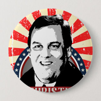 CHRIS CHRISTIE NAMEPLATE -.png 10 Cm Round Badge