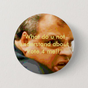 Chris Christie - Who u lookin' at?! 6 Cm Round Badge