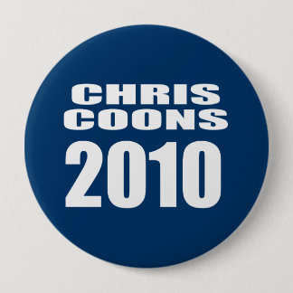 CHRIS COONS FOR SENATE 10 CM ROUND BADGE