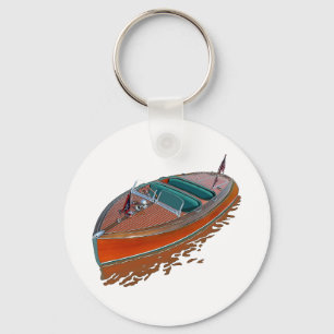 Chris-Craft Barrel Back Key Ring