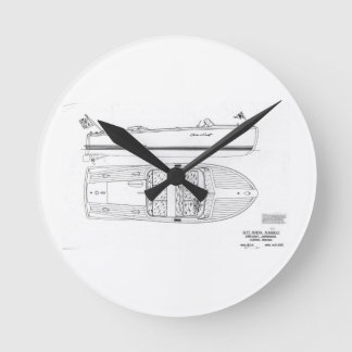 Chris Craft Riviera Runabout Boat Wall Clock