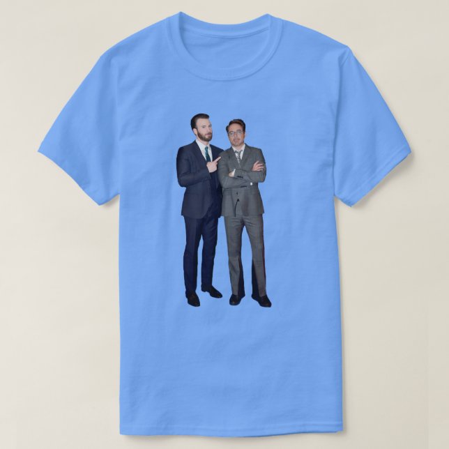 Chris Evans And RDJ T-Shirt (Design Front)