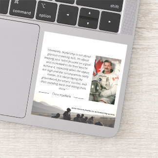 Chris Hadfield Leadership Sticker