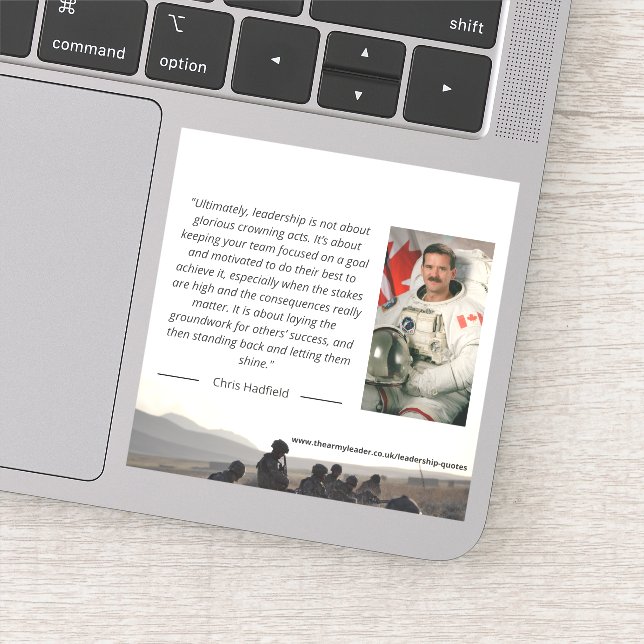 Chris Hadfield Leadership Sticker (Detail)