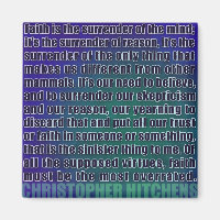 Chris Hitchens Surrender of Reason (Blues) Magnet