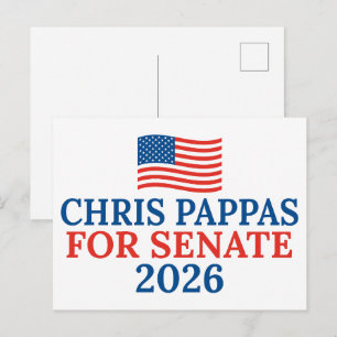 Chris Pappas for Senate 2026 Election Postcard
