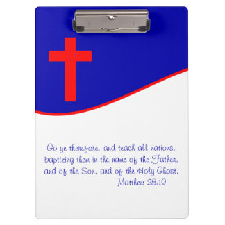 Chrisitan Flag Inspired Clipboard