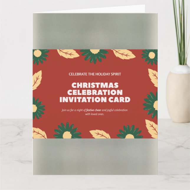 CHRISMAS CELEBRATION INVITATION CARD (Front)
