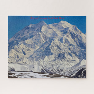 Chrismas Greetings Denali National Park Alaska. Jigsaw Puzzle