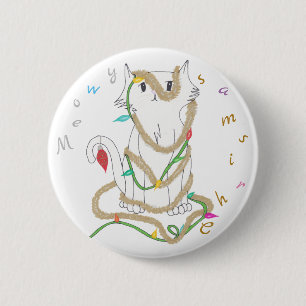 Chrismas Mess 6 Cm Round Badge