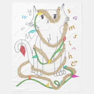 Chrismas Mess Fleece Blanket