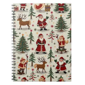 Chrismas santa note notebook