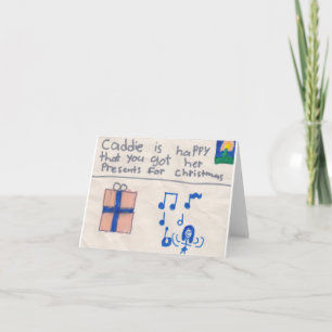 Chrismas Thank you (child) Card