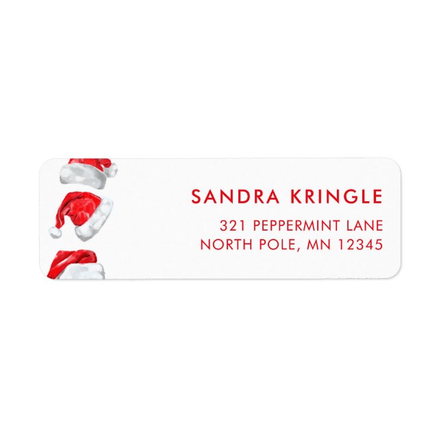Chrismas tSanta Claus Return Address Label (Front)