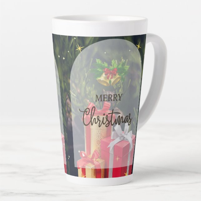 chrismast style  latte mug  (Right Angle)