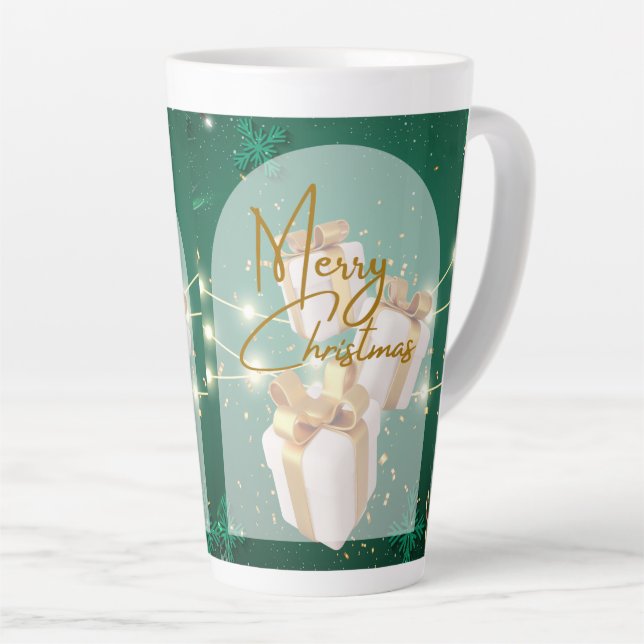 chrismast style  latte mug  (Right Angle)