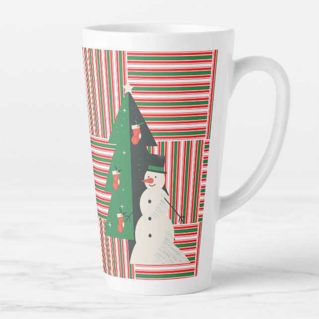 chrismast style  latte mug  (Right)