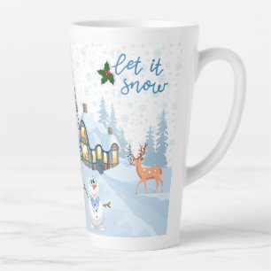 chrismast style latte mug
