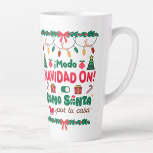chrismast style  latte mug 