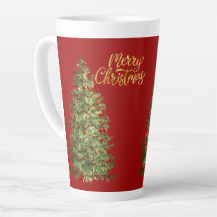 chrismast style latte mug