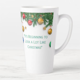 chrismast style latte mug