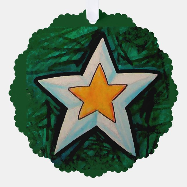 Chrismons 12 tree decoration card (Front)