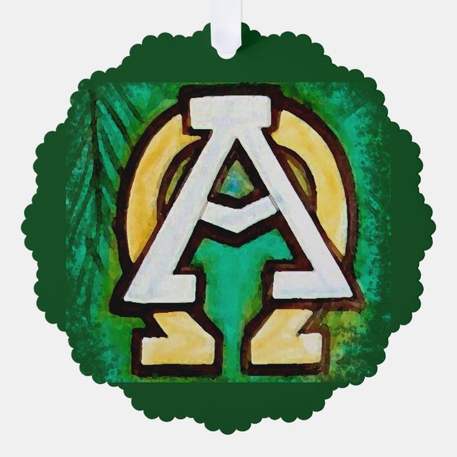 Chrismons 1 tree decoration card (Front)