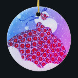 "Chrismukkah" A Holiday Celebration ornament<br><div class="desc">Our first "Chrismukkah" Ornament. The celebration of lights and the celebration of the Christ Child,  as we unite the two religions in a household that celebrates both.</div>