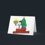 Chrismukkah Card<br><div class="desc">This is a great and fun Chrismukkah card for the December season. If you or someone you know celebrates both Christmas and Hanukkah then chances are they know or actually celebrate Chrismukkah!</div>