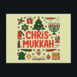 Chrismukkah Hanukkah Christmas Jewish Religious Holiday Postcard<br><div class="desc">Chrismukkah Hanukkah Christmas Jewish Religious</div>