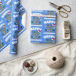 Chrismukkah Santa Hat and Menorah<br><div class="desc">Do you have a blended interfaith family that celebrates both Hanukkah and Christmas? This santa hat and menorah pattern wishes you a merry Christmas and a happy Hanukkah perfect for a Christmukkah celebration!</div>