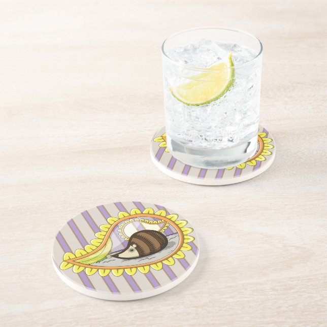 Chrissy the Hedgehog Coaster (Side)