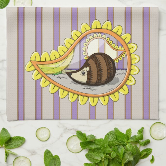 Chrissy the Hedgehog Hand Towel (Folded)