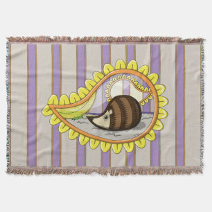 Chrissy the Hedgehog Throw Blanket