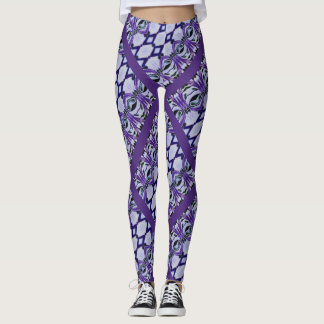 Chrissy's Stripes in purple Leggings