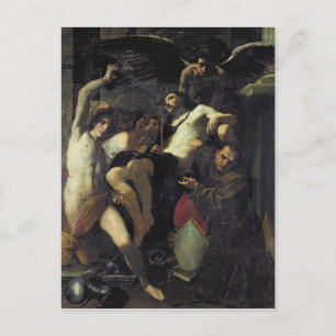 Christ Adored by Angels, St. Sebastian Postcard
