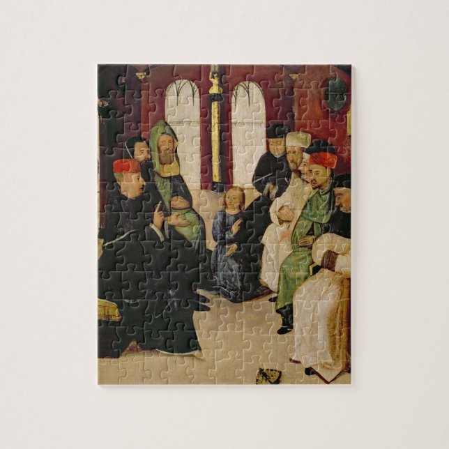 Christ Among the Doctors (oil on panel) Jigsaw Puzzle (Vertical)