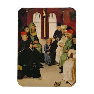 Christ Among the Doctors (oil on panel) Magnet