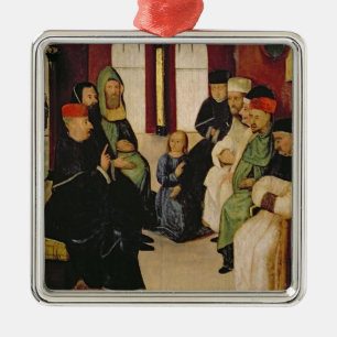 Christ Among the Doctors (oil on panel) Metal Tree Decoration