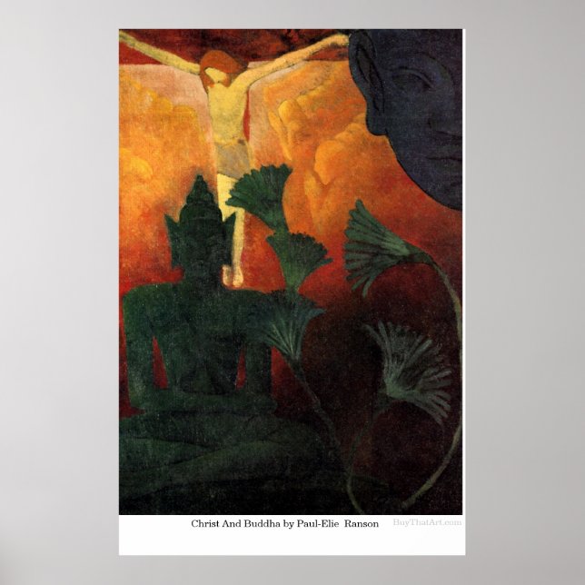 Christ And Buddha by Paul-Elie Ranson Poster (Front)