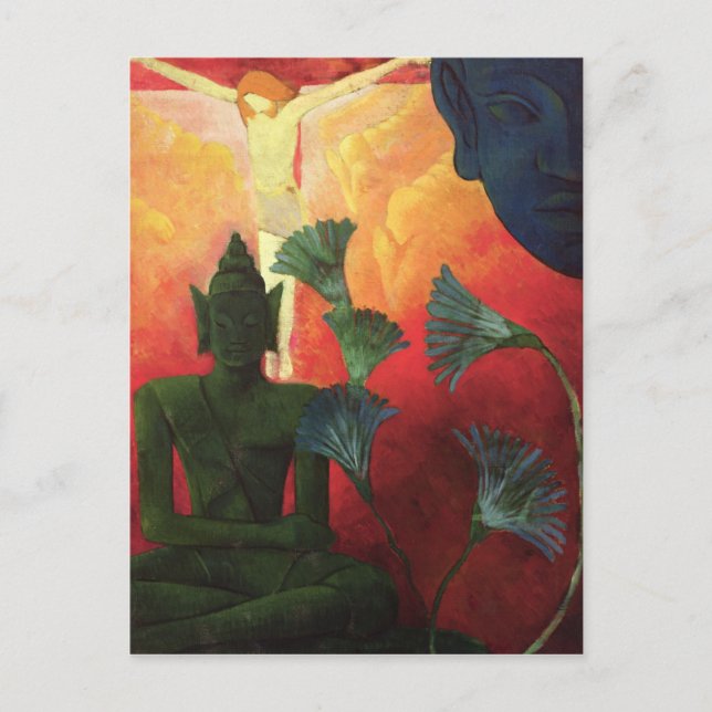 Christ and Buddha, c.1890-1892 Postcard (Front)