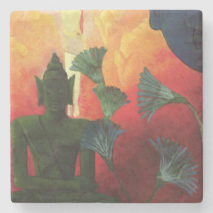 Christ and Buddha, c.1890-1892 Stone Coaster