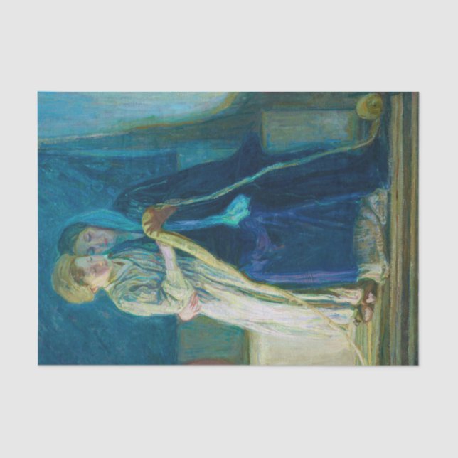 Christ and His Mother Studying the Scriptures Tissue Paper (Front)